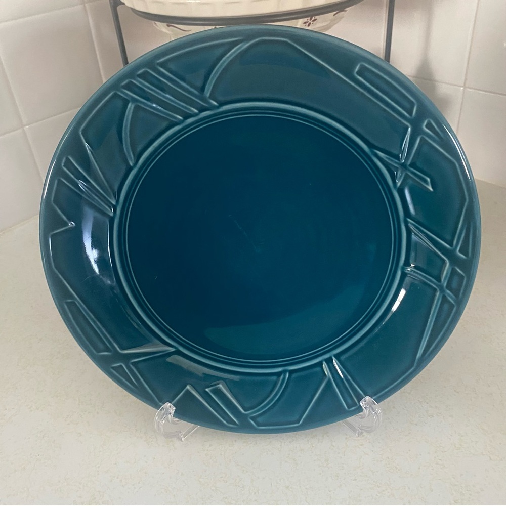 Fiestaware 2000 Juniper 10.5” Dinner Plate Geometric Fiesta Homer Laughlin